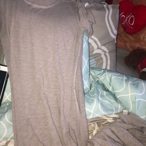 Grey maxi dress w/ slits on side